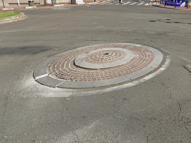 Saint-Maurice(94), Rond-point place Jean Jaurès avant travaux